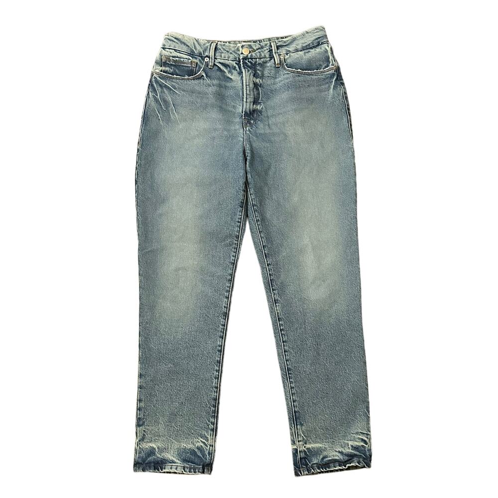 Good American medium wash straight leg jeans size 29/8